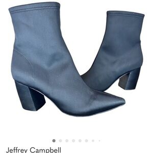 Jeffrey Campbell black siren point sport Neoprene sock Heeled Boots